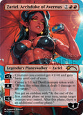 MTG - Zariel, Archduke of Avernus - Fanart Borderless Style - EDH / Playtest