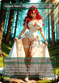 MTG - Green Sun's Zenith - Fanart Borderless Style - EDH / Playtest