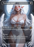MTG - Platinum Angel - Fanart Borderless Style - EDH / Playtest