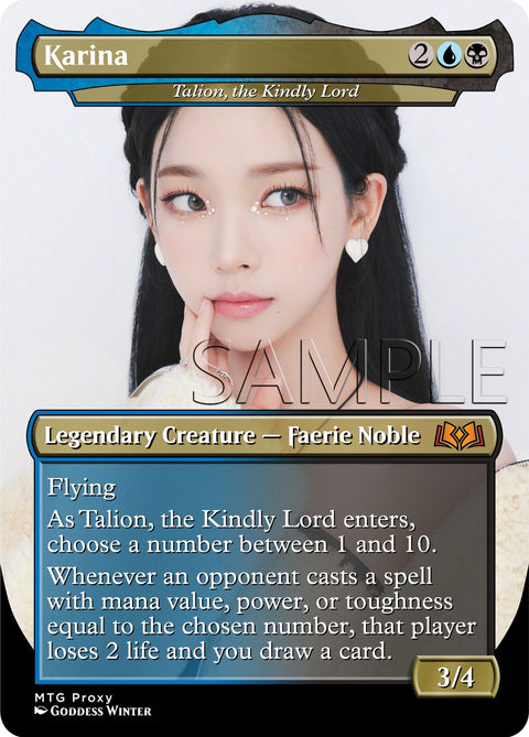 Aespa - Talion, the Kindly Lord - Fanart Borderless Style EDH and Playtest