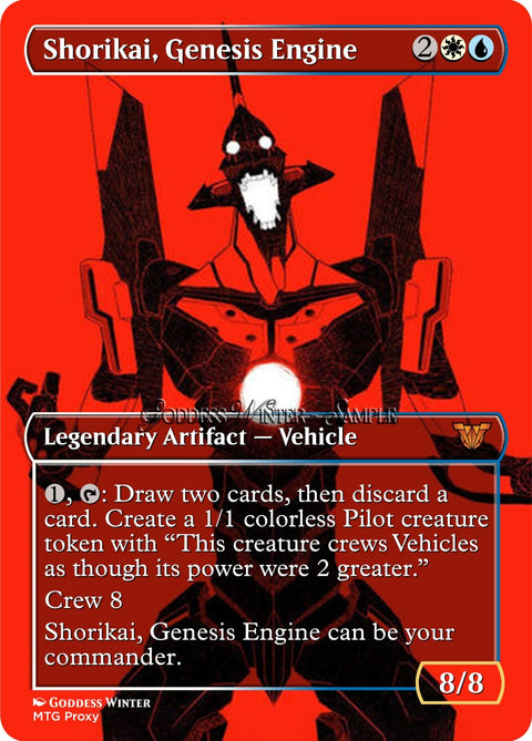 Evangelion MTG - Shorikai, Genesis Engine - Fanart Style - EDH / Playtest
