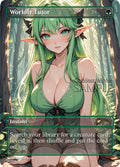 MTG - Worldly Tutor - Fanart Borderless Style - EDH / Playtest
