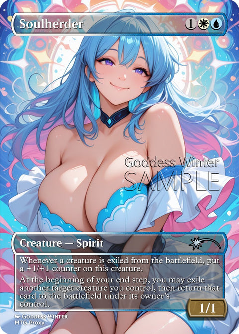 MTG - Soulherder - Fanart Borderless Style - EDH / Playtest