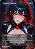 MTG - Exquisite Blood - Fanart Borderless Style - EDH / Playtest