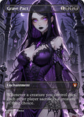 MTG - Grave Pact - Fanart Borderless Style - EDH / Playtest