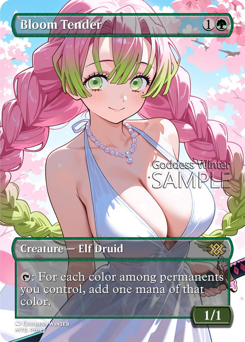 MTG - Bloom Tender - Fanart Borderless Style - EDH / Playtest
