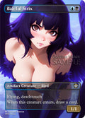 MTG - Baleful Strix - Fanart Borderless Style - EDH / Playtest