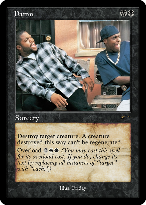 MTG - Damn - Fanart - Classic Style Card For EDH / Playtest