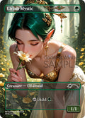 MTG - Elvish Mystic - Fanart Borderless Style - EDH / Playtest