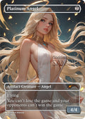 MTG - Platinum Angel - Fanart Borderless Style - EDH / Playtest
