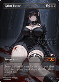 MTG - Grim Tutor - Fanart Borderless Style - EDH / Playtest