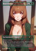 MTG - Bear Umbra - Fanart Borderless Style - EDH / Playtest