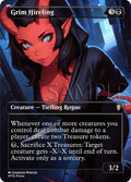 MTG - Grim Hireling - Fanart Borderless Style - EDH / Playtest