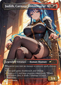 MTG - Judith, Carnage Connoisseur - Fanart Borderless Style - EDH / Playtest
