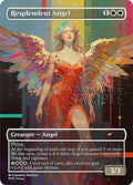 MTG - Resplendent Angel - Fanart Borderless Style - EDH / Playtest