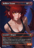 MTG - Hellkite Tyrant - Fanart Borderless Style - EDH / Playtest