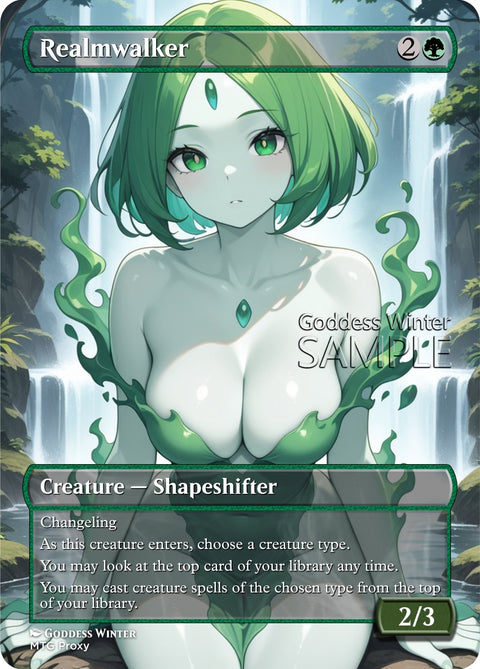 MTG - Realmwalker - Fanart Borderless Style - EDH / Playtest
