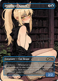 MTG - Displacer Kitten - Fanart Borderless Style - EDH / Playtest