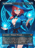 MTG - Spellseeker - Fanart Borderless Style - EDH / Playtest