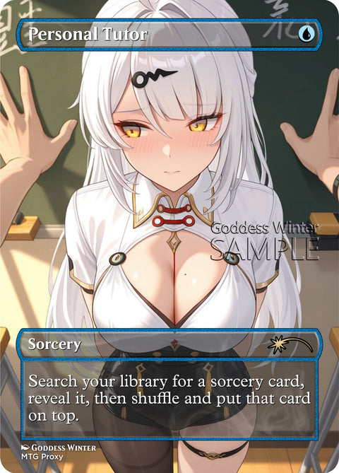 MTG - Personal Tutor - Fanart Borderless Style - EDH / Playtest