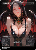 MTG - Dark Ritual - Fanart Borderless Style - EDH / Playtest