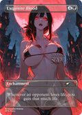 MTG - Exquisite Blood - Fanart Borderless Style - EDH / Playtest