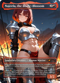 MTG - Najeela, the Blade-Blossom - Fanart Borderless Style - EDH / Playtest