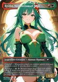 MTG FF - Rydia, Summoner of Mist - Fanart Borderless Style - EDH / Playtest
