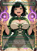 MTG - Worldly Tutor - Fanart Borderless Style - EDH / Playtest