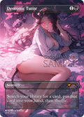 MTG - Demonic Tutor - Fanart Borderless Style - EDH / Playtest