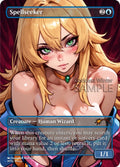 MTG - Spellseeker - Fanart Borderless Style - EDH / Playtest