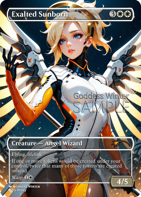 MTG - Exalted Sunborn - Fanart Borderless Style - EDH / Playtest