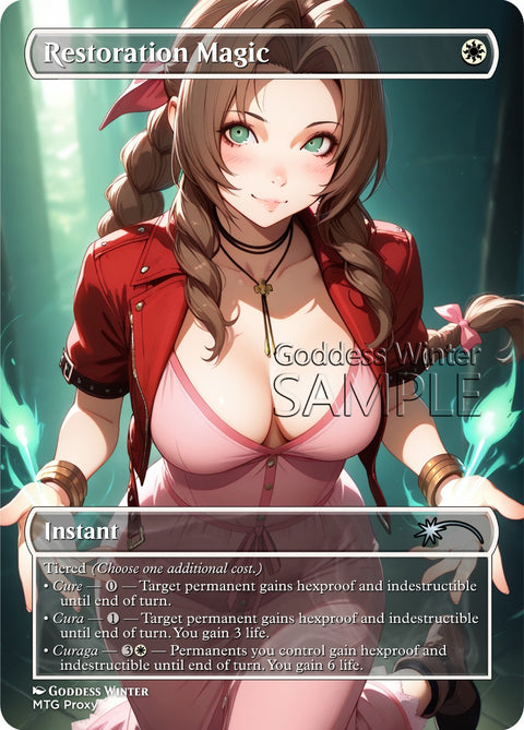 MTG - Restoration Magic - Fanart Borderless Style - EDH / Playtest