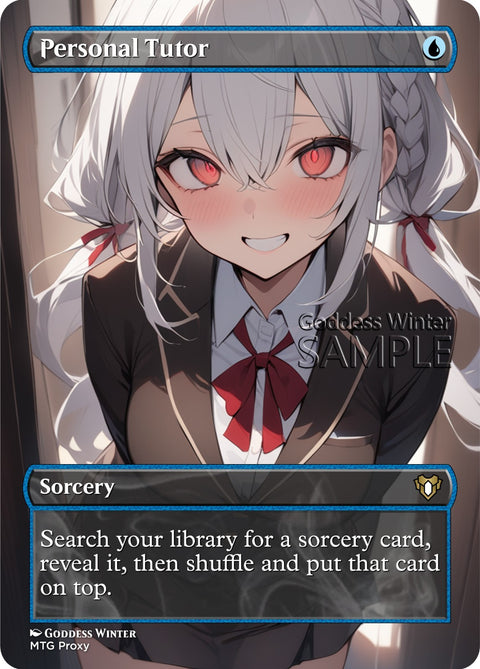 MTG - Personal Tutor - Fanart Borderless Style - EDH / Playtest