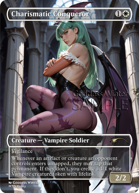 MTG - Charismatic Conqueror - Fanart Borderless Style - EDH / Playtest
