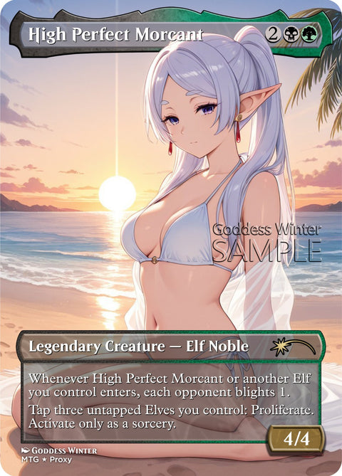 MTG - High Perfect Morcant - Fanart Borderless Style - EDH / Playtest