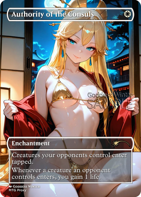 MTG - Authority of the Consuls - Fanart Borderless Style - EDH / Playtest