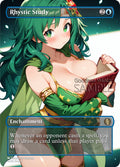 MTG - Rhystic Study - Fanart Borderless Style - EDH / Playtest
