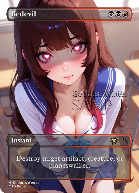 MTG - Bedevil - Fanart Borderless Style - EDH / Playtest