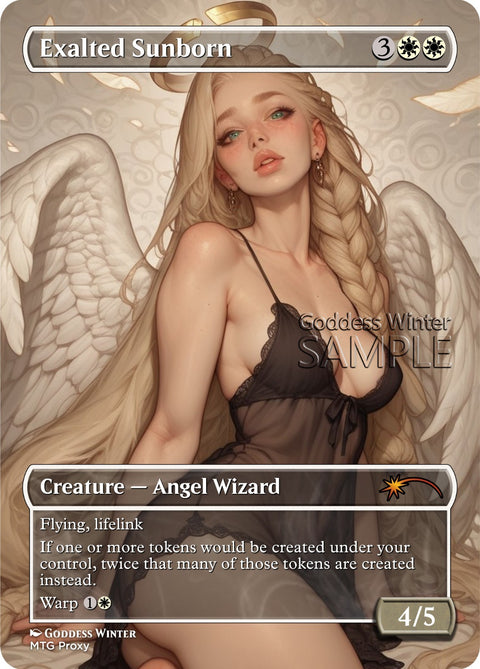 MTG - Exalted Sunborn - Fanart Borderless Style - EDH / Playtest