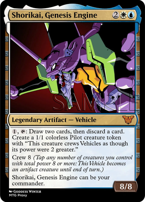 Evangelion - Shorikai, Genesis Engine - Fanart Modern Style EDH and Playtest