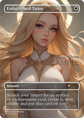 MTG - Enlightened Tutor - Fanart Borderless Style - EDH / Playtest