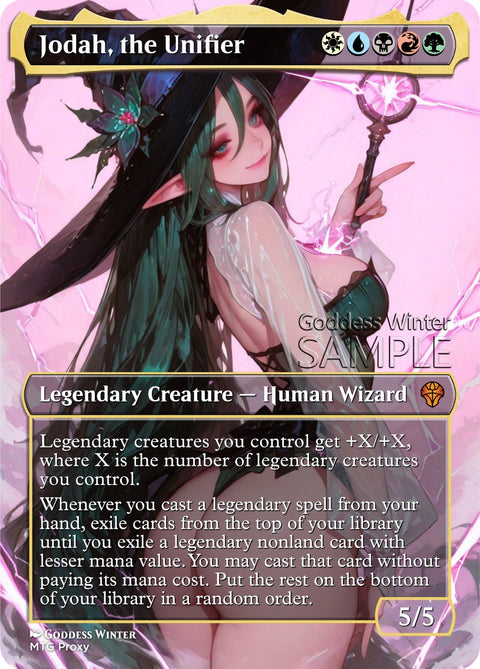 MTG - Jodah, the Unifier - Fanart Borderless Style - EDH / Playtest