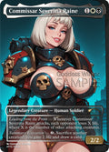 MTG - Commissar Severina Raine - Fanart Borderless Style - EDH / Playtest