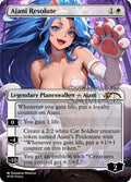 Ajani Resolute Goddess Winter proxy card artwork