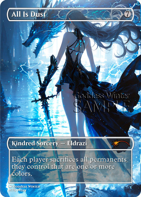 All Is Dust Goddess Winter proxy card artwork