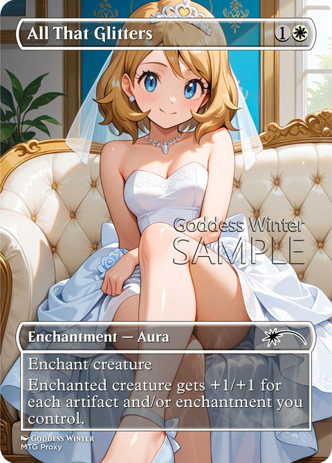 All That Glitters Goddess Winter proxy card artwork