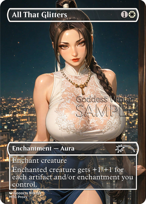 All That Glitters Goddess Winter proxy card artwork