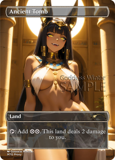 Ancient Tomb Goddess Winter proxy card artwork