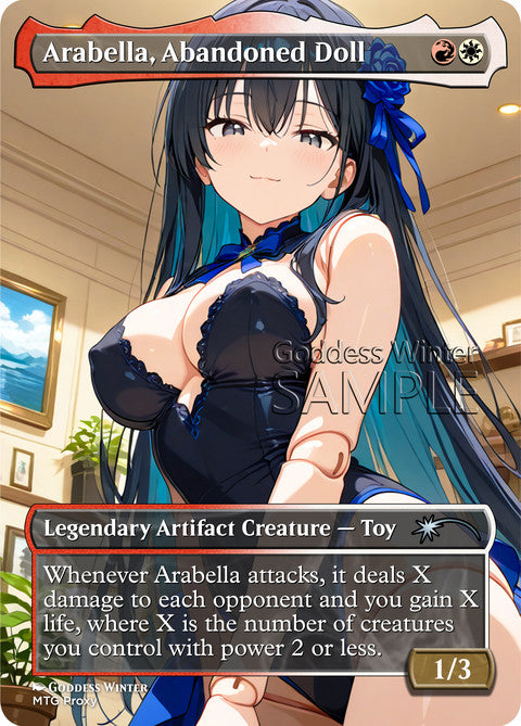 Arabella, Abandoned Doll Goddess Winter proxy card artwork